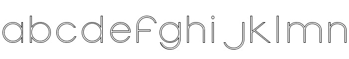 Ormont Outline Font LOWERCASE