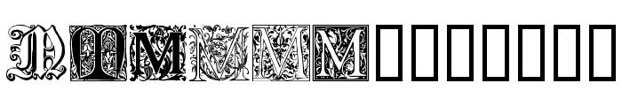 Ornamental Initials M Font UPPERCASE