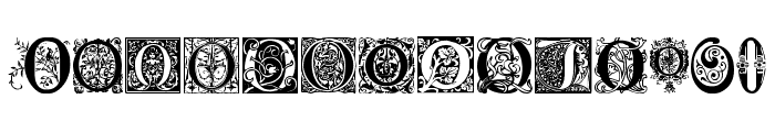 Ornamental Initials O Font UPPERCASE