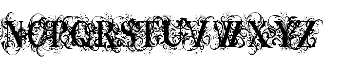 Ornamental Versals Black Font UPPERCASE