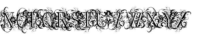 Ornamental Versals Font UPPERCASE