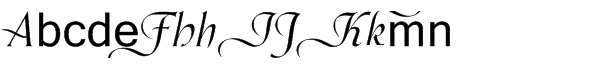Orpheus Italic Extras Font LOWERCASE