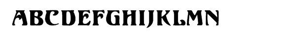 Ortem Font UPPERCASE