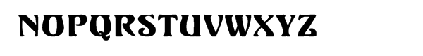Ortem Font UPPERCASE