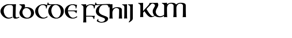 Ossian Gaelic EF Bold Font UPPERCASE