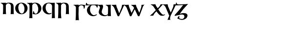 Ossian Gaelic EF Bold Font LOWERCASE