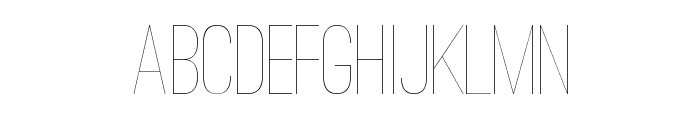 Ostrich Sans Condensed Light Font UPPERCASE