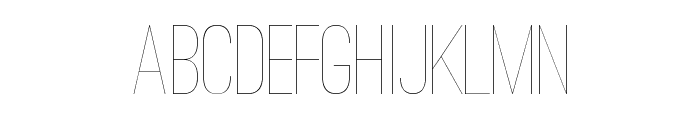 Ostrich Sans Light Font UPPERCASE