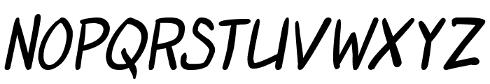 Otaku Rant Bold Italic Font LOWERCASE