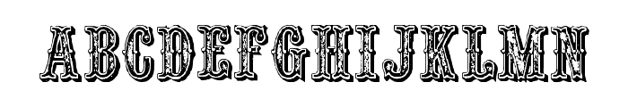 Outlaw Font UPPERCASE