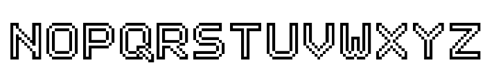 Outline Pixel-7 Font UPPERCASE