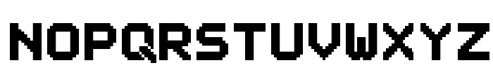 Outline Pixel7 Solid Font UPPERCASE