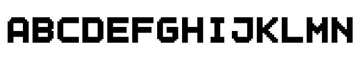 Outline Pixel7 Solid Font LOWERCASE
