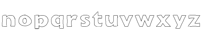 Outline Font LOWERCASE