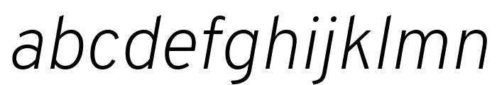 Overpass ExtraLight Italic Font LOWERCASE