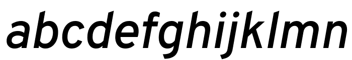 Overpass SemiBold Italic Font LOWERCASE