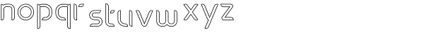 Oxo Outline Font LOWERCASE