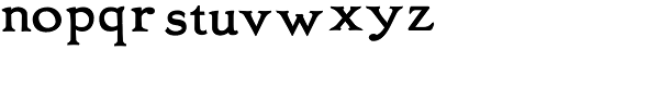Oxonia Roman Bold Font LOWERCASE