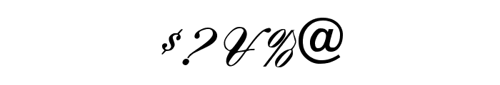 OYALE-ScripBold Font OTHER CHARS
