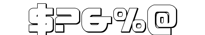 Ozda 3D Regular Font OTHER CHARS