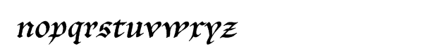 P22 Bastyan Font LOWERCASE
