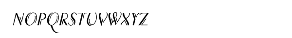 P22 Counter Cursive Font UPPERCASE