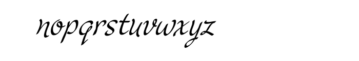 P22 Cruz Calligraphic Pro Font LOWERCASE