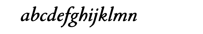 P22 Stickley Text Bold Italic OT Font LOWERCASE