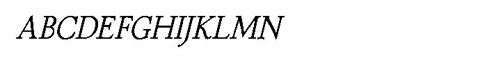 P22 Stickley Text Small Caps Italic
