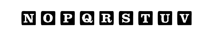 P22 Toy Box Blocks Solid Font LOWERCASE