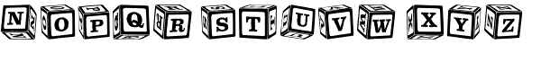 P22 ToyBox Blocks Font UPPERCASE