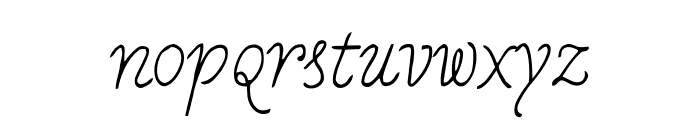 PApierSans-Italic Font LOWERCASE