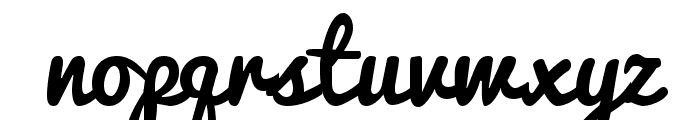 Pacifico Regular Font LOWERCASE