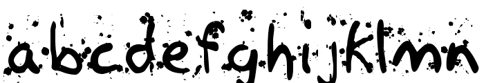 Paintball Font LOWERCASE