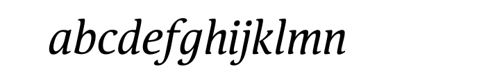 Pallada Italic Cyrillic OT Font LOWERCASE