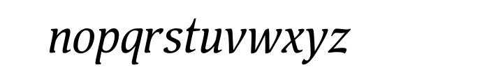 Pallada Italic Cyrillic OT Font LOWERCASE