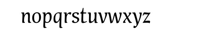 Pallada Regular Cyrillic OT Font LOWERCASE