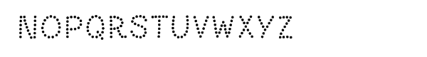Paltime™ Dot Font UPPERCASE