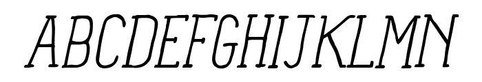 Panforte Serif Light Italic Font UPPERCASE