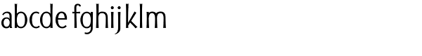 Panorama SG-Light Font LOWERCASE