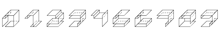 Paper Cube *cube version*Regular Font OTHER CHARS