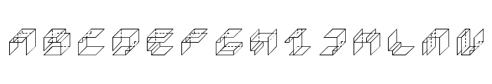 Paper Cube *cube version*Regular Font UPPERCASE