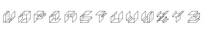 Paper Cube *cube version*Regular Font LOWERCASE