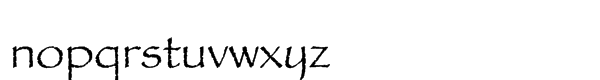 Papyrus® Std Regular Font LOWERCASE
