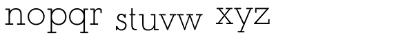 Paralex Thin Font LOWERCASE