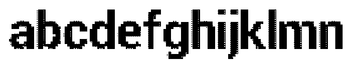 Parametric Glitch Bold Font LOWERCASE