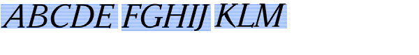 Parkinson Italic Font UPPERCASE
