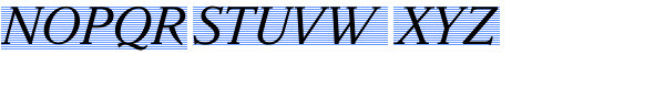 Parkinson Italic Font UPPERCASE