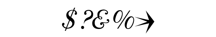 ParmaPetit-Italic Font OTHER CHARS