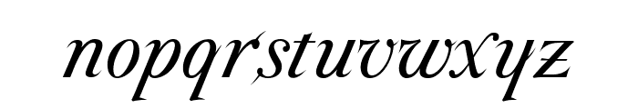 ParmaPetit-Italic Font LOWERCASE